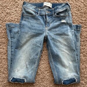 Abercrombie Kids Light Blue Distressed Skinny Jeans